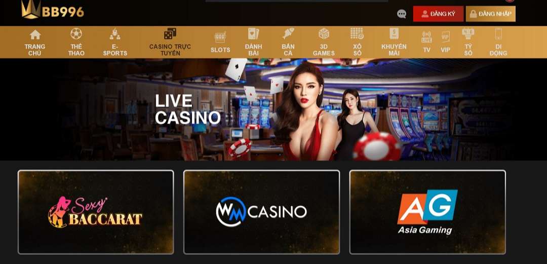 Sảnh cược casino Wbb996 mang đến trải nghiệm mới mẻ