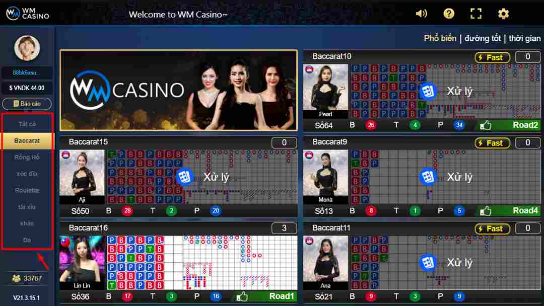 WM Casino- Gợi ý hàng đầu của dân mê cá cược
